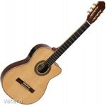 Dimavery - TB-100 klasszikus vékony gitár elektronikával natúr ajándék puhatok fotó