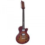 Dimavery - LP-612 elektromos gitár 12 húros sunburst láng fotó