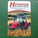 Kártyanaptár 2012. HANKI-KER, Makó. Massey Ferguson traktor, mezőgazdasági munkagép, jármű. fotó