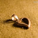Ezüst szív alakú medál fotó
