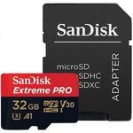 32GB microSDHC Sandisk Extreme Pro + adapter (SDSQXCG-032G-GN6MA / 173427) (SDSQXCG-032G-GN6MA) fotó