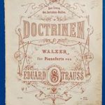 Eduard STRAUSS: OP. 79. DOCTRINEN WALZER, Dem Comité des Juristen-Balles - Spina, Wien 1872 fotó