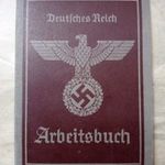 Arbeitsbuch / Munkakönyv DEUTSCHES REICH fotó