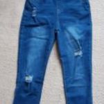 kék stretch szűk kertész farmernadrág rugalmas kantáros farmer overál skinny jeans overall S/M/L (gy fotó