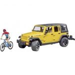 Jeep Wrangler és mountainbike kerékpáros figurával, Bruder 2543 fotó