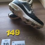 (149.) Nike 39-es fekete-fehér bőr golf cipő, használt fotó