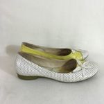 Lea Foscati olasz zöld fehér bőr cipő (c9010) 39 fotó