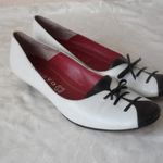 EXNOVO fekete-fehér bőr női cipő ( 38-as ) fotó