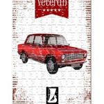Veterán autós kirakó - Lada 1200 piros fotó
