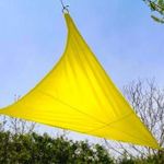 Sárga háromszög napvitorla fotó