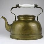 1Q309 Antik nagyméretű réz teáskanna fotó