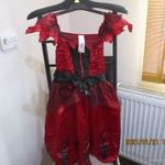 1553. Piros-fekete ruha / jelmez (9-10 éves) fotó