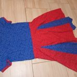 11-14 év 158 as kék piros pamut ruha, jelmez 1900ft fotó
