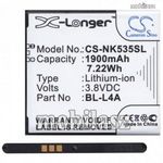 Akku 1900 mAh LI-ION (BL-L4A kompatibilis) - CS-NK535SL - MICROSOFT Lumia 535 - GYÁRI fotó