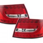 LED Light Bar hátsó lámpák Audi A6 Limousine (2004-2008) Red Crystal Factory LED-hez fotó