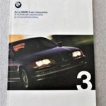 régi BMW 3 318 320 323 328 műszaki lexikon katalógus prospektus kihajtható lapokkal ritkaság fotó