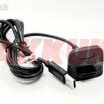 Helyettesítő USB töltő kábel XBOX 360 kontroller fekete fotó