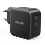 Choetech GaN USB Type C fali töltő, 61W, Power Delivery, fekete (Q6006-EU) fotó