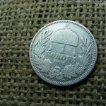Ezüst 1 korona 1892 KB fotó