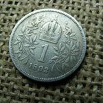 Ezüst 1 korona 1893 fotó