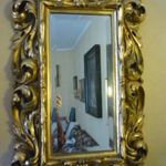Aranyozott fa, faragott tükörkeret XIX. századból 2404 02 fotó
