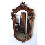 1H347 Régi bécsi barokk tükör 113 x 63 cm fotó