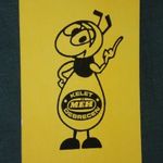 Kártyanaptár, Debrecen MÉH hulladékkezelő vállalat, grafikai rajzos, reklám figura, méh, 1991, , C, fotó