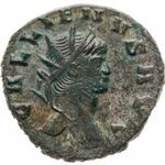Gallienus bronz antoninian IOVI CONS AVG RIC: S207 (bronz) 3, 23g -EF Állatos hátlap, kecske bak! fotó