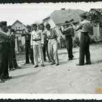 Leventék puskával. Egyenruha, 2. világháború, katonai, 1940-es évek, Eredeti fotó, papírkép. fotó