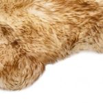 barna melanzsszínű báránybőr szőnyeg 60 x 180 cm (283882) fotó