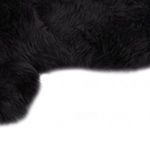 sötétszürke báránybőr szőnyeg 60 x 90 cm (283878) fotó
