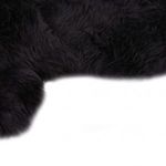 sötétszürke báránybőr szőnyeg 60 x 180 cm (283883) fotó