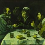1H275 Diego Velazquez : Étkező parasztok 40 x 45.5 cm fotó