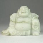 0R127 Márvány nevető Buddha szobor fotó