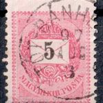 1889 feketeszámú krajcáros TÓT-BÁNHEGYES bélyegzés Csanád Gudlin E3.20 / 60 p (d26) fotó