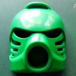 Lego 32505 Bionicle Silver Mask Hau - ritka zöld maszk! Legó 8534 Tahu játék tartozék, 2001. fotó