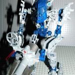 Lego 8688 Toa Gali - fegyveres mecha lovag. Bionicle legó harcos, akciófigura játék, 2008-ból. fotó