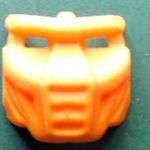 LEGO Bionicle 42042yo Krana Mask Yo. Narancs színű legó kiegészítő elem, maszk alkatrész, tartozék. fotó