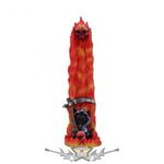 Hell Puss Reaper Black Cat and Flames Incense Burner. U5483t1. koponya figura, gyertya tartó fotó