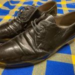 - Seco "Április 4 Cisz" - férfi retro vintage lakkbőr cipő - 42 - Made in Hungary - ritkaság fotó