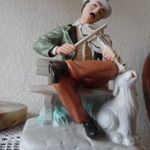 Porcelán bisqit szobor kézifestésű dekoratív! fotó