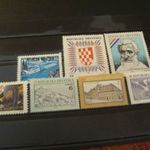 Horvátoország postatiszta** modern tétel 7 féle /4 egyedi kiadás-3 db/ fotó