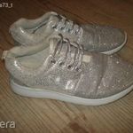 ezüst női/lány tavaszi könnyű csajos sport 38-as cipő újszerű fotó