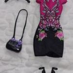 Barbie baba ruha +cipő+táska+vállfa fotó