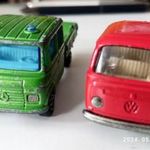 régi Mercedes Trax Majorette és Volkswagen VW transporter Siku busz kisautó fotó