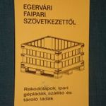 Kártyanaptár, Egervár faipari szövetkezet raklapgyár, grafikai rajzos, 1981. , Q, fotó