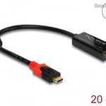 DeLock DisplayPort Adapter for a USB Type-C monitor 4K 60Hz Black 63928 fotó
