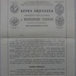 Képes árjegyzék erdészeti faátlalókról Selmecbánya 1900 fotó