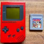 Nintendo Gameboy DMG-001 Play it Loud! piros konzol fotó