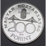 200 forint 1992 PP UNC, 12g500 fotó